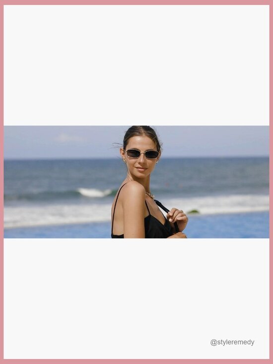 Retro Rectangle Sunglasses with Metal Frames UV400 Protection - Picture 6 of 7